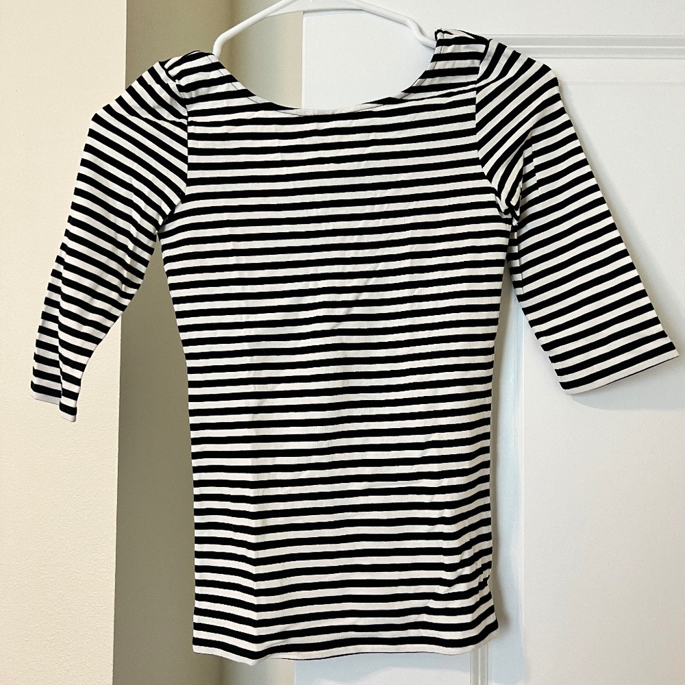 Theory Boatneck 3/4 Sleeve Top